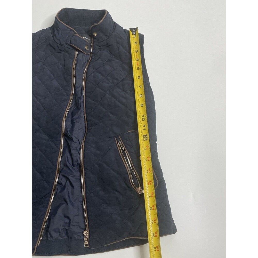 Zara Women Medium Blue Zipup Vest Jacket   ( S ) - Picture 13 of 16